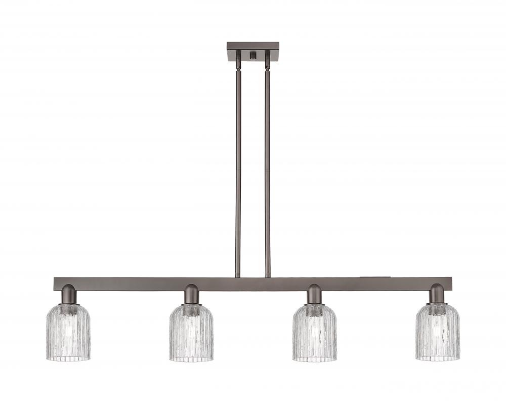 Bridal Veil - 4 Light - 48 inch - Oil Rubbed Bronze - Stem hung - Island Light