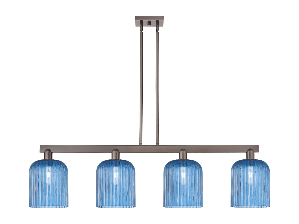 Bridal Veil - 4 Light - 51 inch - Oil Rubbed Bronze - Stem hung - Island Light