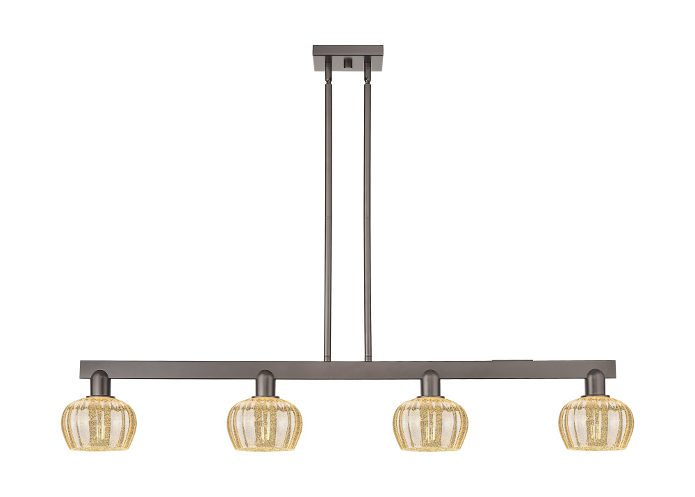 Fenton - 4 Light - 49 inch - Oil Rubbed Bronze - Stem hung - Island Light