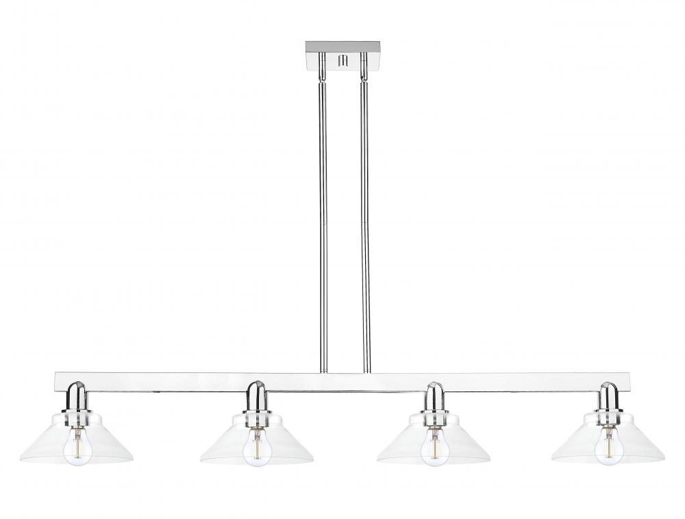 Orwell - 4 Light - 51 inch - Polished Chrome - Stem hung - Island Light