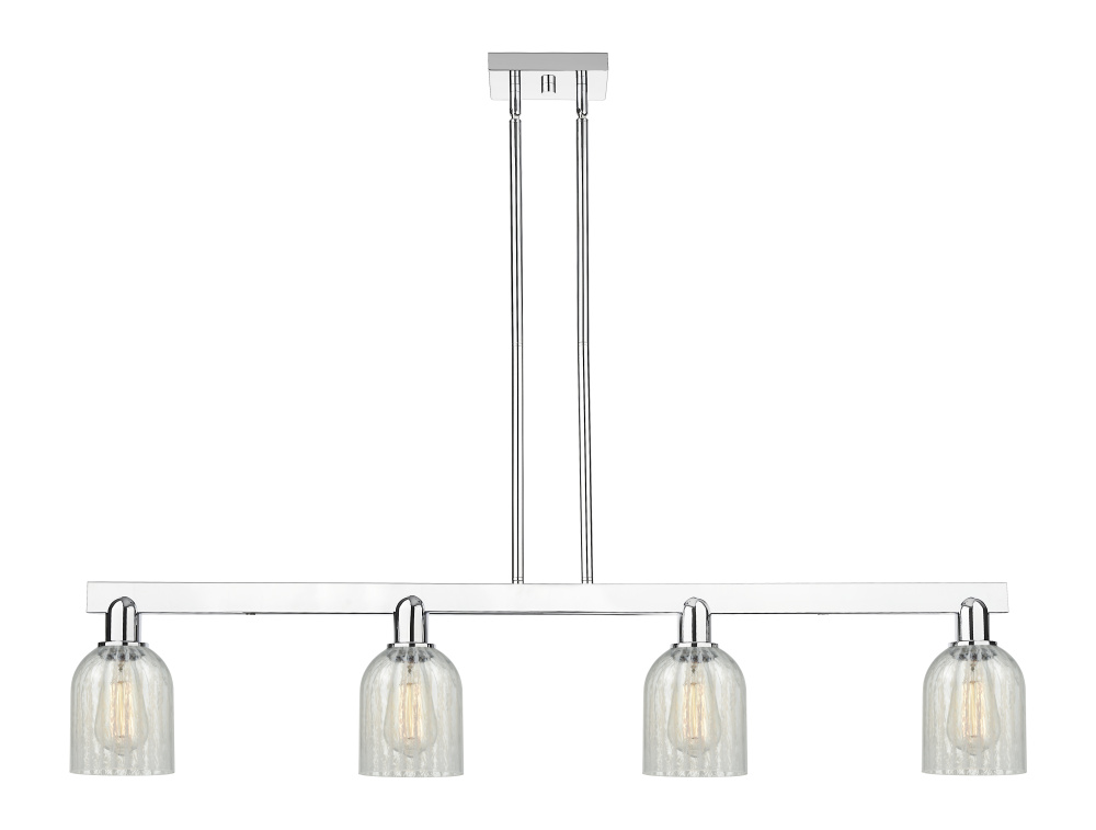 Caledonia - 4 Light - 48 inch - Polished Chrome - Stem hung - Island Light