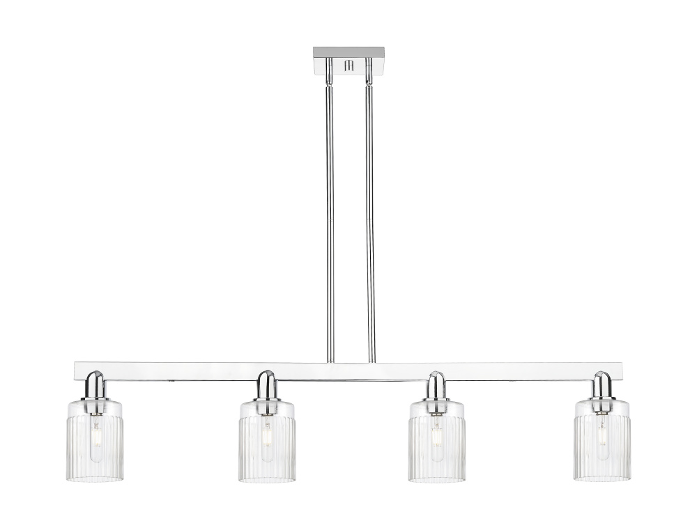 Hadley - 4 Light - 47 inch - Polished Chrome - Stem hung - Island Light