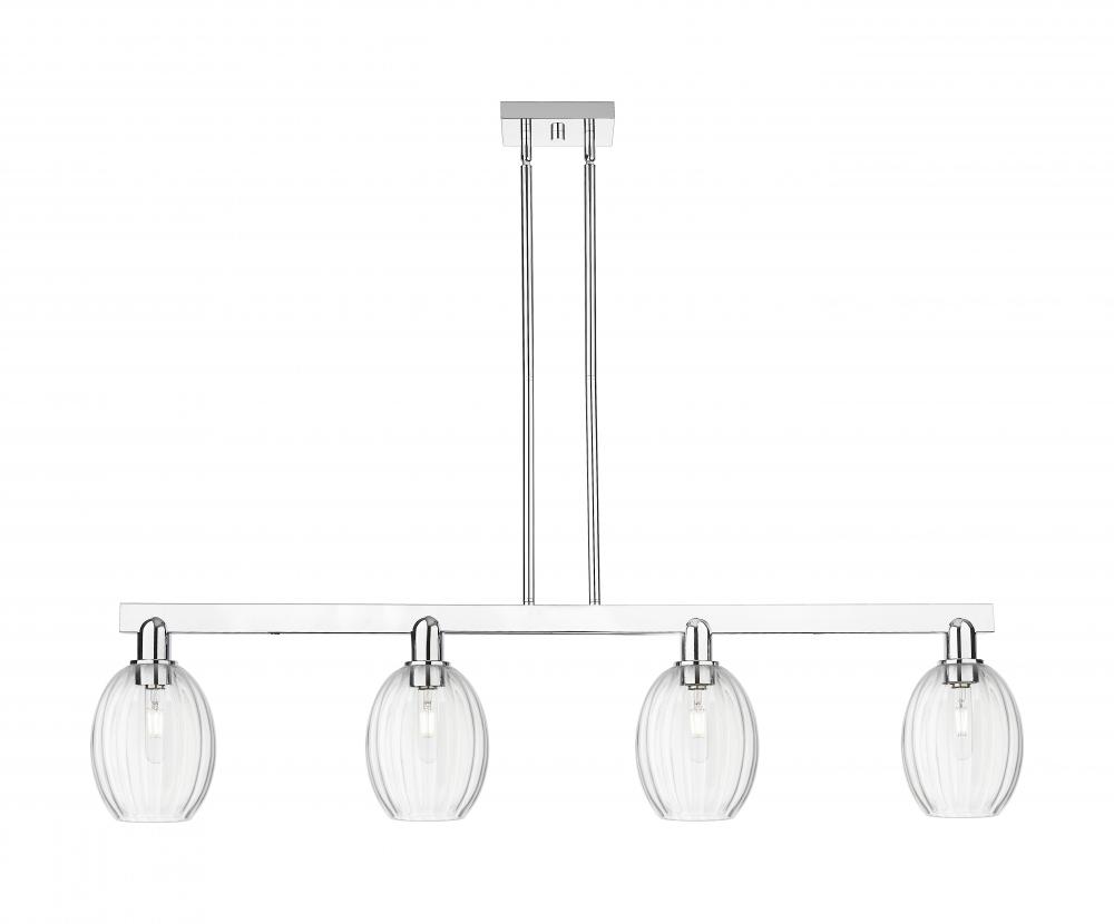 Preston Bulb - 4 Light - 48 inch - Polished Chrome - Stem hung - Island Light