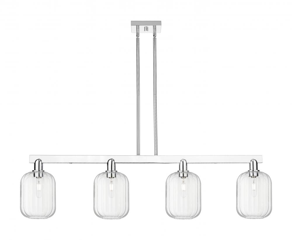 Preston Cylinder - 4 Light - 48 inch - Polished Chrome - Stem hung - Island Light