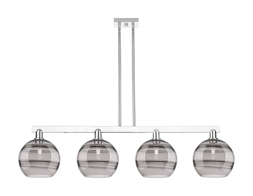 Rochester - 4 Light - 53 inch - Polished Chrome - Stem hung - Island Light