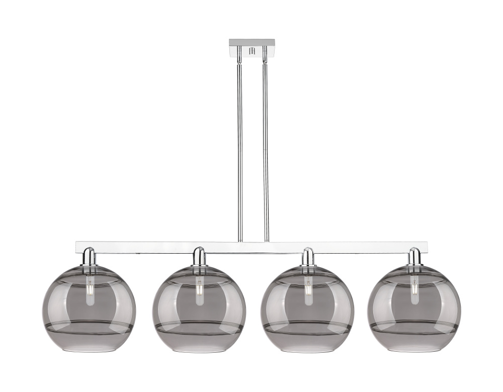 Rochester - 4 Light - 55 inch - Polished Chrome - Stem hung - Island Light