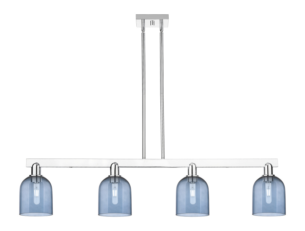Bella - 4 Light - 48 inch - Polished Chrome - Stem hung - Island Light