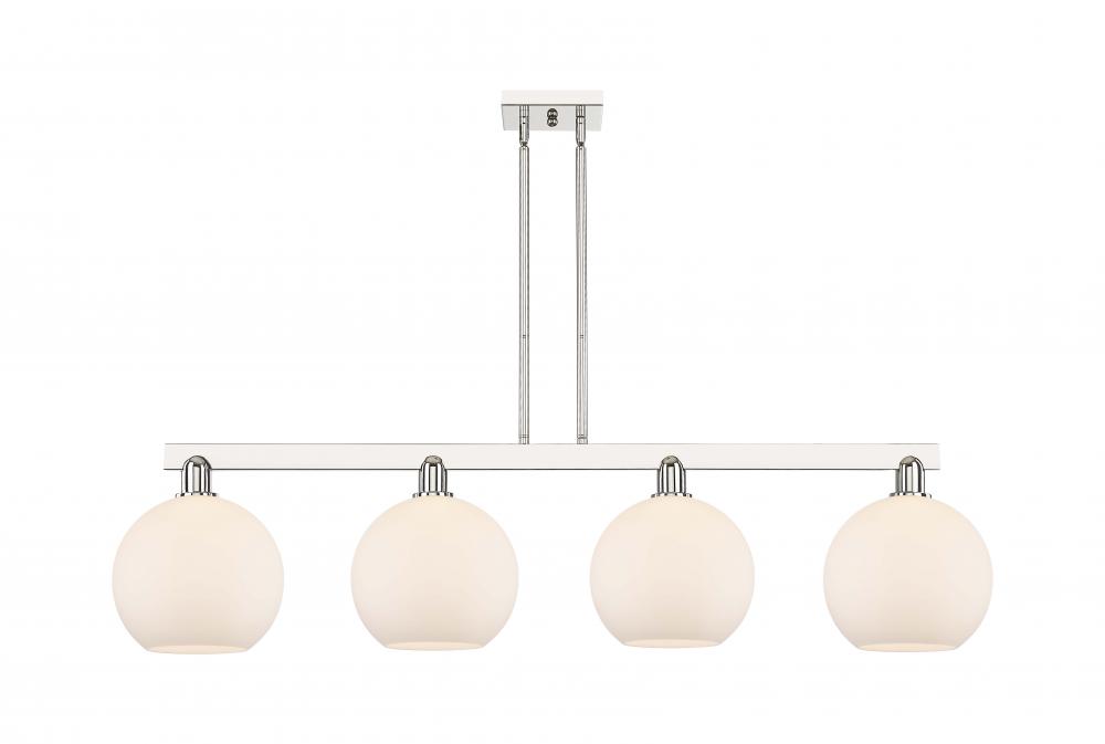 Athens - 4 Light - 53 inch - Polished Nickel - Stem hung - Island Light