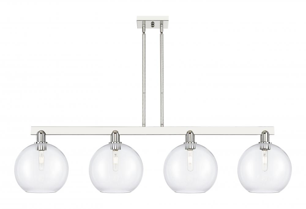 Athens - 4 Light - 53 inch - Polished Nickel - Stem hung - Island Light