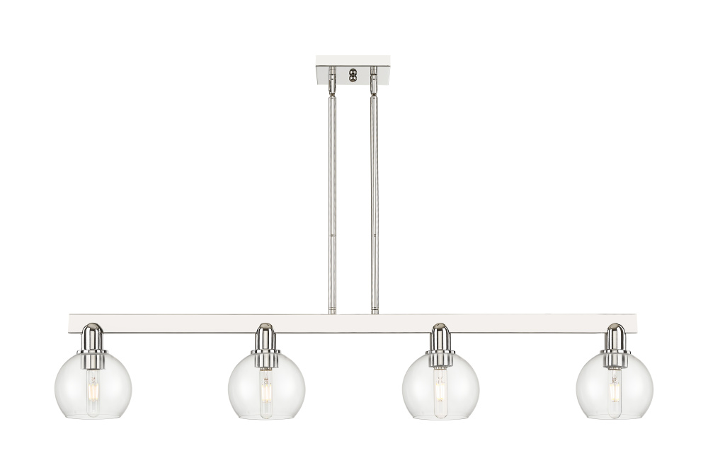 Athens - 4 Light - 49 inch - Polished Nickel - Stem hung - Island Light