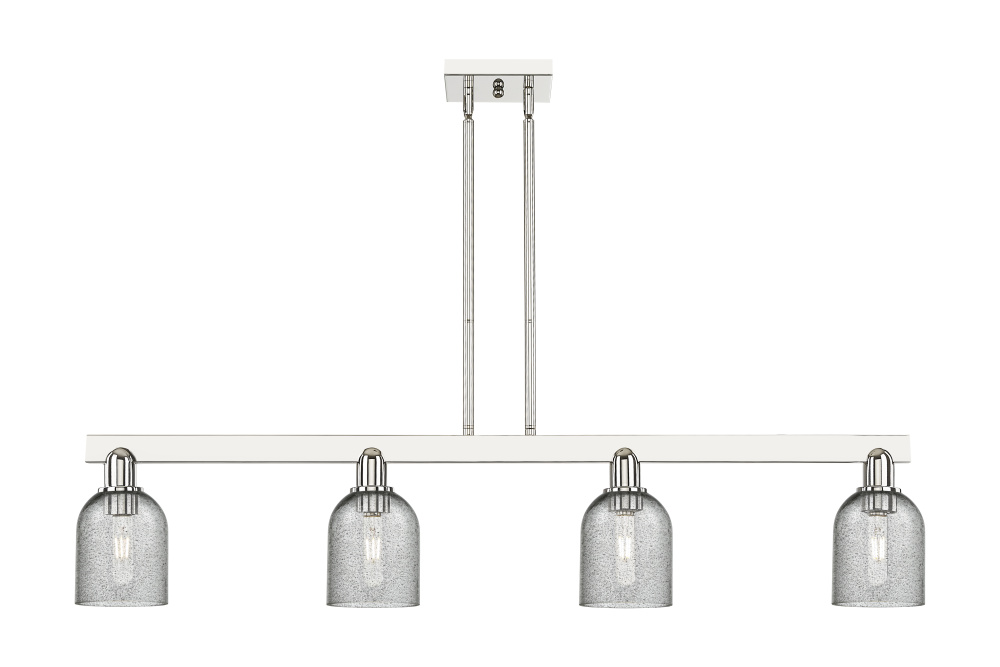 Caledonia - 4 Light - 48 inch - Polished Nickel - Stem hung - Island Light
