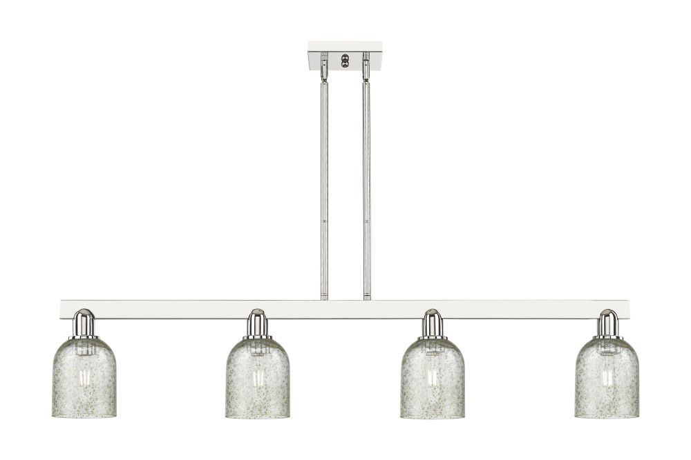 Caledonia - 4 Light - 48 inch - Polished Nickel - Stem hung - Island Light