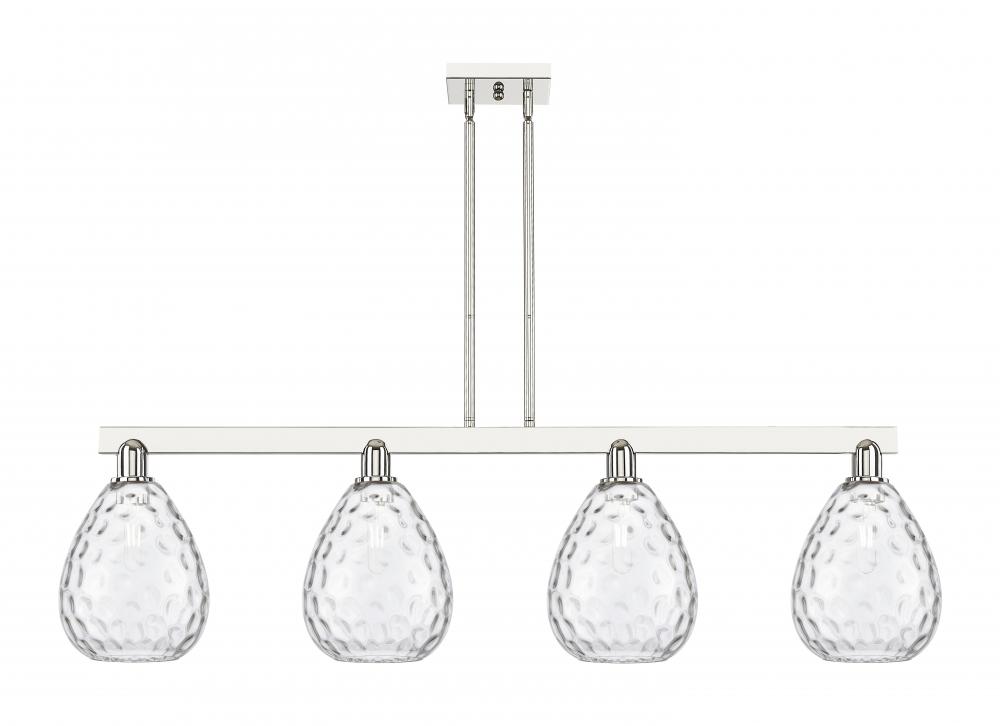 Waverly - 4 Light - 51 inch - Polished Nickel - Stem hung - Island Light