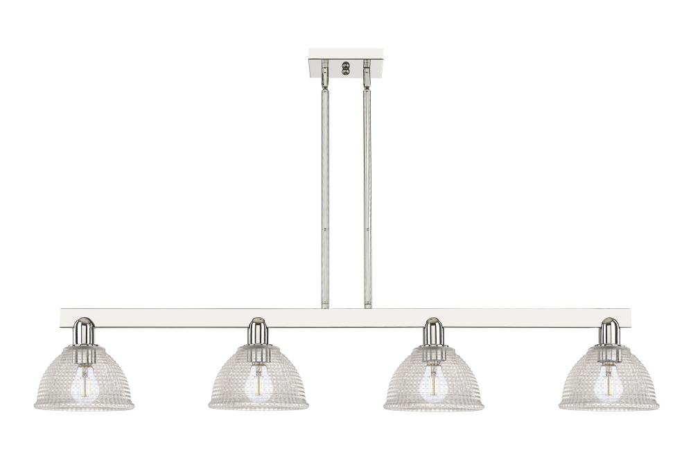 Arietta - 4 Light - 51 inch - Polished Nickel - Stem hung - Island Light