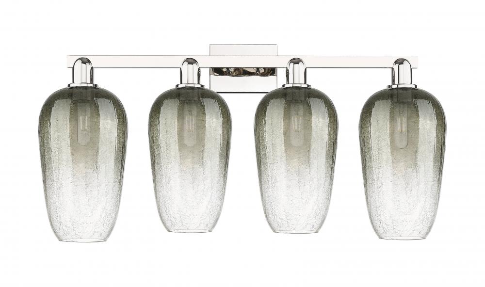 Brookhaven Flute - 4 Light - 48 inch - Polished Nickel - Stem hung - Island Light