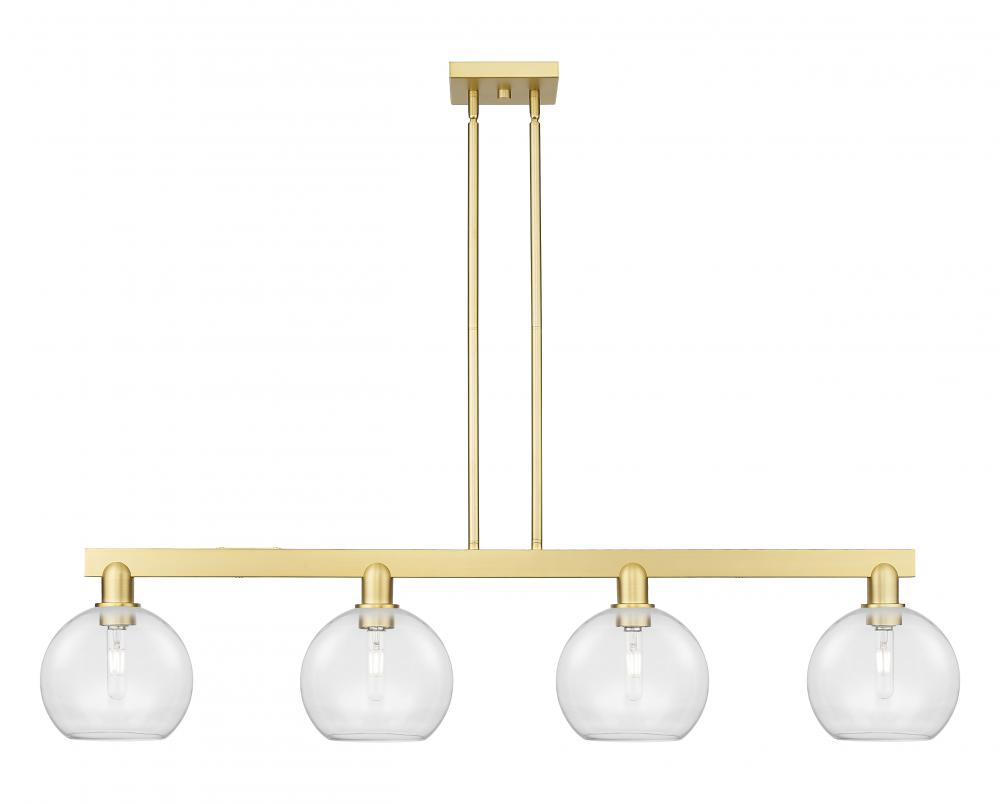Athens - 4 Light - 51 inch - Satin Gold - Stem hung - Island Light