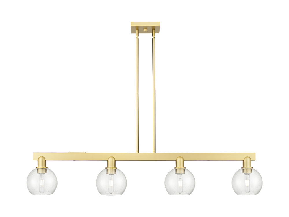 Athens - 4 Light - 49 inch - Satin Gold - Stem hung - Island Light