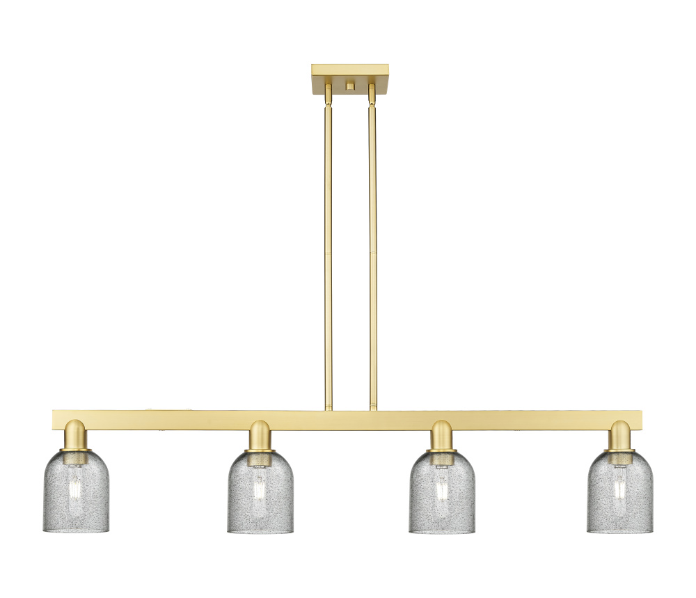 Caledonia - 4 Light - 48 inch - Satin Gold - Stem hung - Island Light