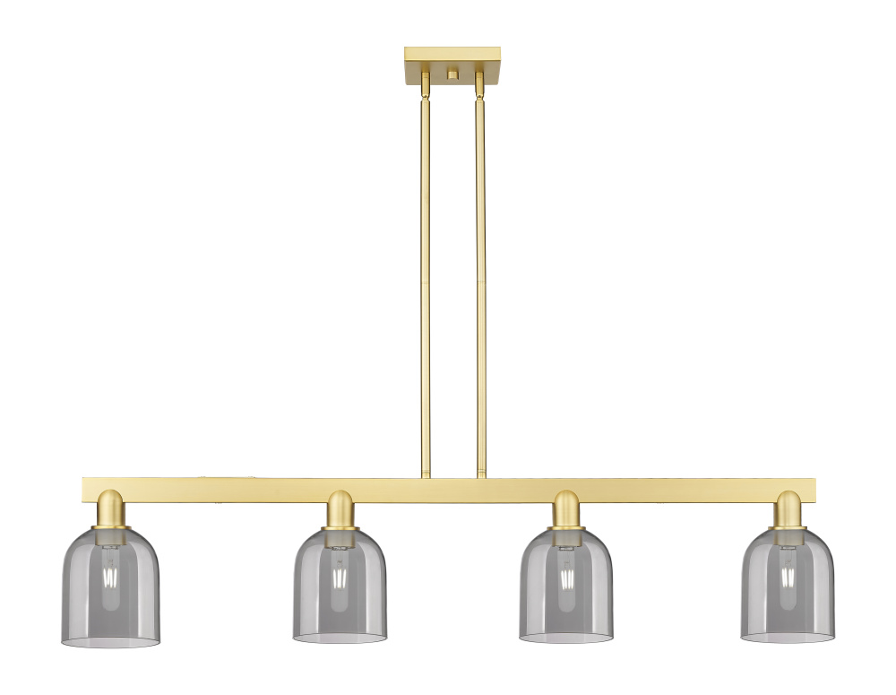Bella - 4 Light - 48 inch - Satin Gold - Stem hung - Island Light