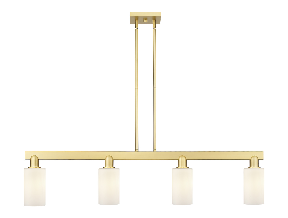 Clymer - 4 Light - 47 inch - Satin Gold - Stem hung - Island Light