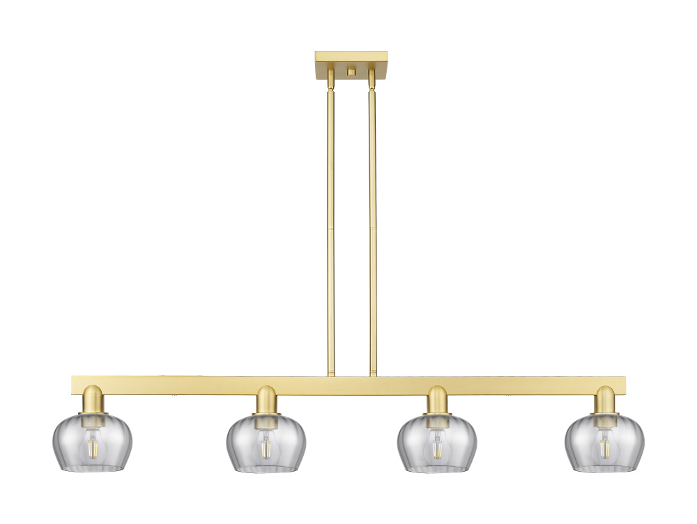 Fenton - 4 Light - 49 inch - Satin Gold - Stem hung - Island Light
