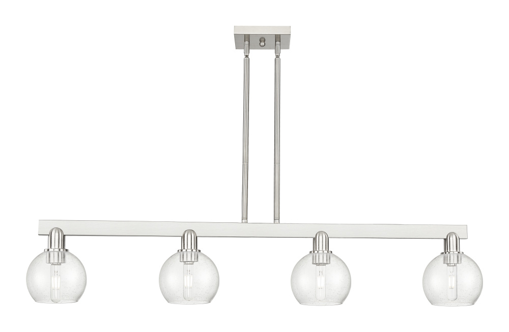 Athens - 4 Light - 49 inch - Brushed Satin Nickel - Stem hung - Island Light