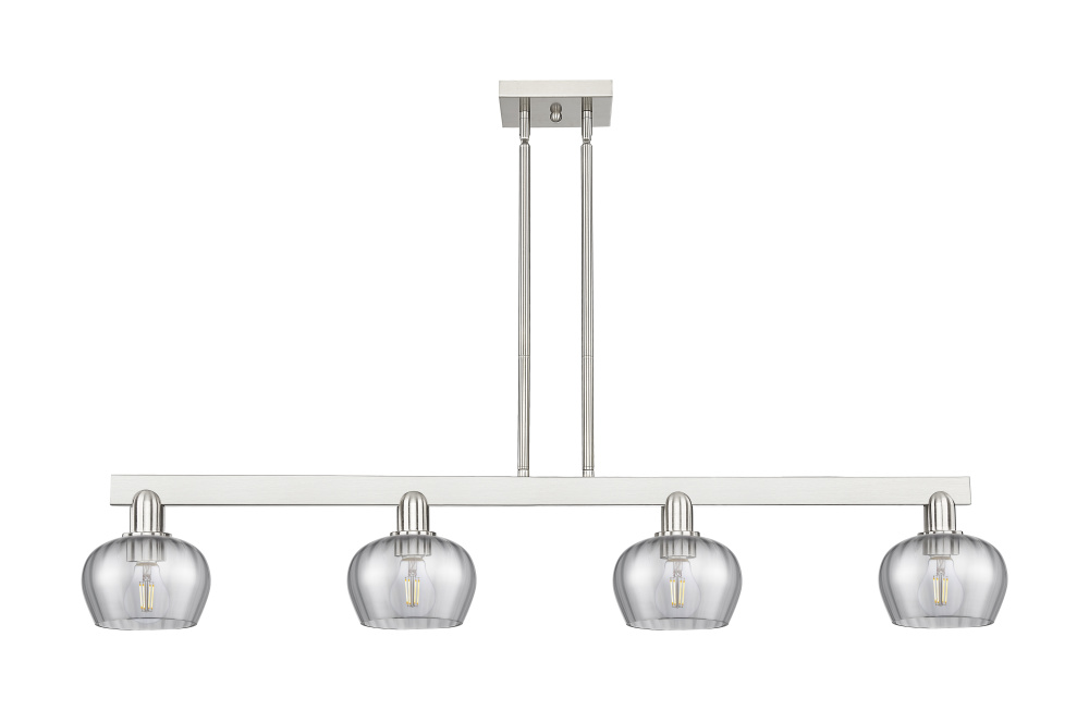 Fenton - 4 Light - 49 inch - Brushed Satin Nickel - Stem hung - Island Light