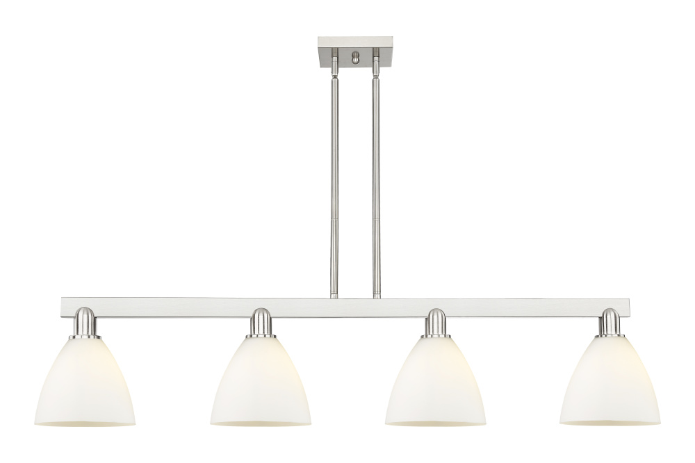 Bristol - 4 Light - 50 inch - Brushed Satin Nickel - Stem hung - Island Light