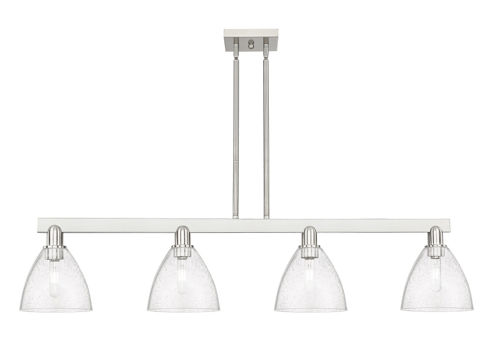 Bristol - 4 Light - 50 inch - Brushed Satin Nickel - Stem hung - Island Light