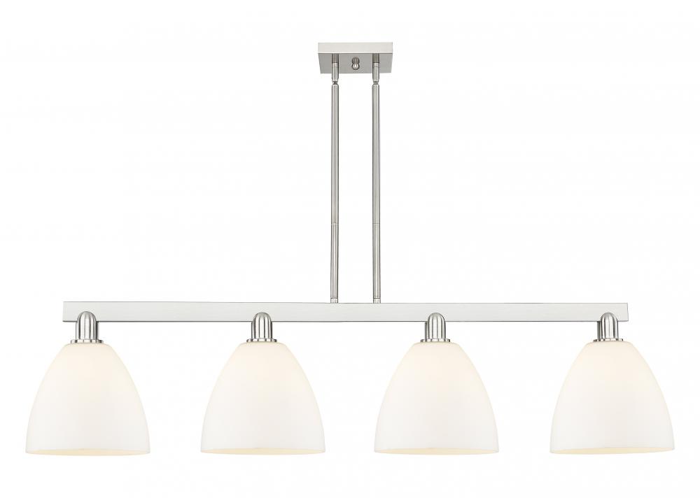 Bristol - 4 Light - 52 inch - Brushed Satin Nickel - Stem hung - Island Light