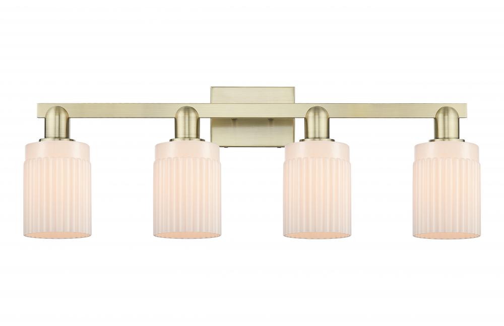 Hadley - 4 Light - 32 inch - Antique Brass - Bath Vanity Light