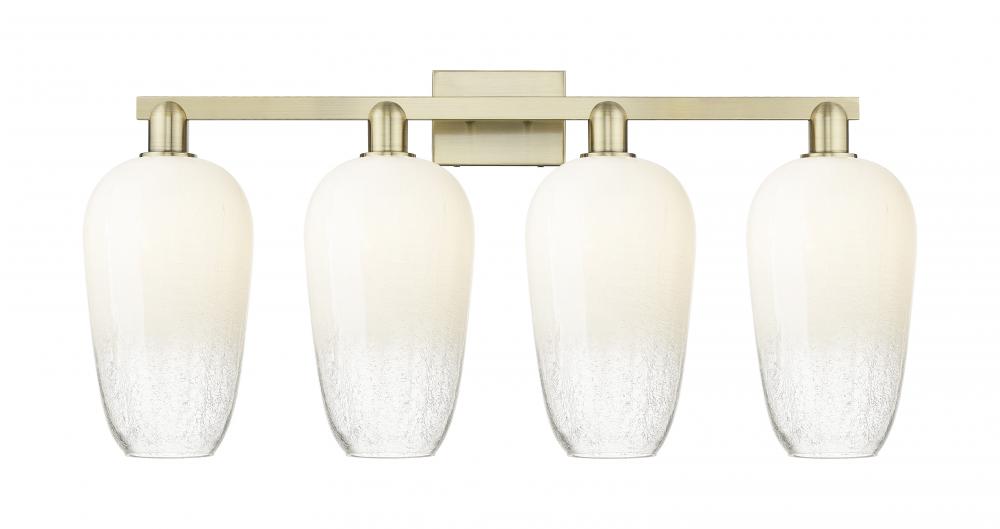 Brookhaven Flute - 4 Light - 36 inch - Antique Brass - Bath Vanity Light