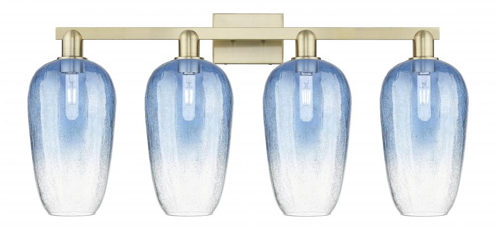 Brookhaven Flute - 4 Light - 36 inch - Antique Brass - Bath Vanity Light