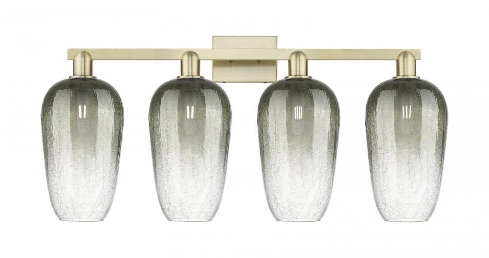 Brookhaven Flute - 4 Light - 36 inch - Antique Brass - Bath Vanity Light