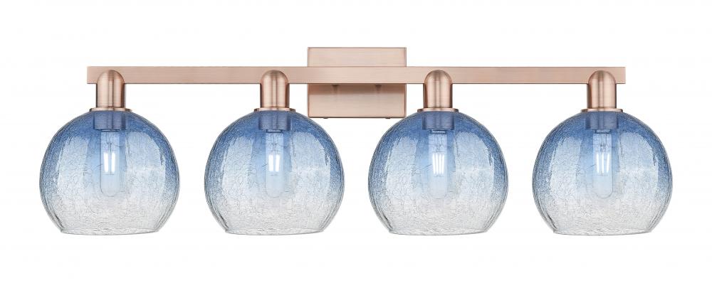 Brookhaven Globe - 4 Light - 36 inch - Antique Copper - Bath Vanity Light