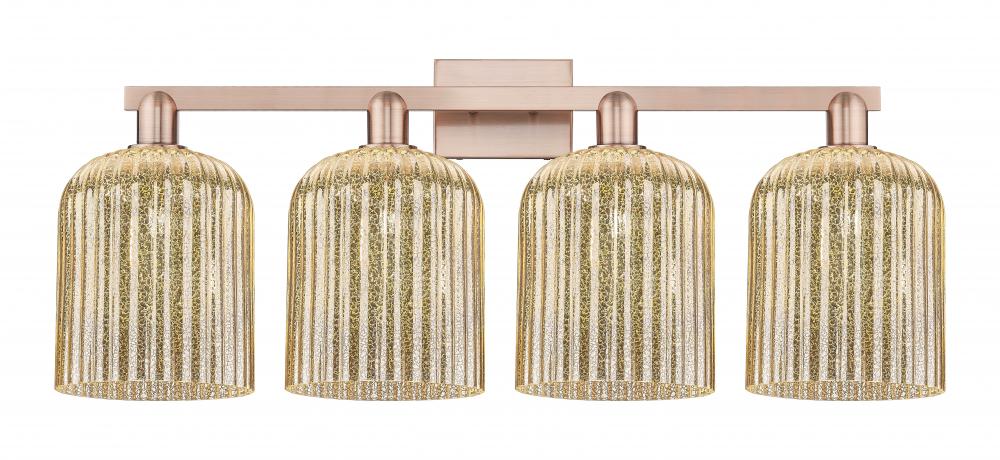 Bridal Veil - 4 Light - 35 inch - Antique Copper - Bath Vanity Light