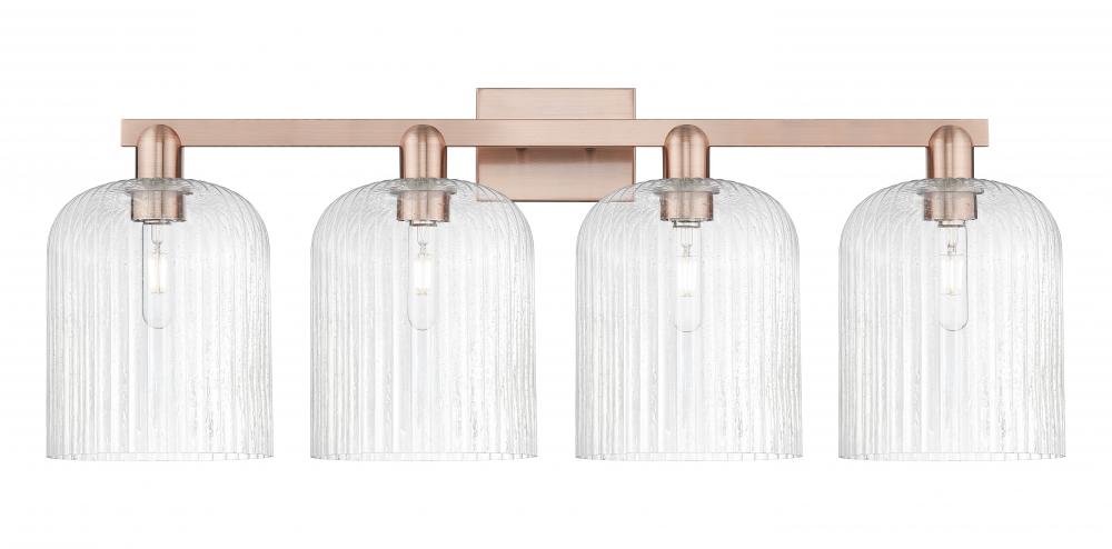 Bridal Veil - 4 Light - 35 inch - Antique Copper - Bath Vanity Light