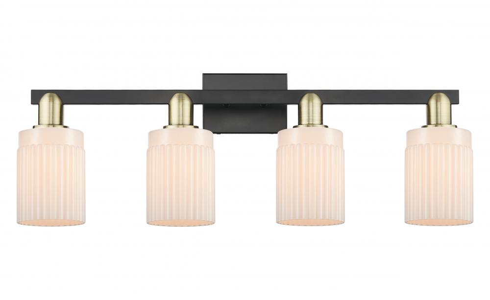 Hadley - 4 Light - 32 inch - Black Antique Brass - Bath Vanity Light