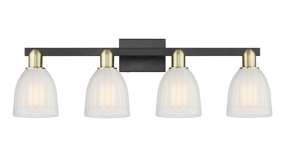 Brookfield - 4 Light - 33 inch - Black Antique Brass - Bath Vanity Light