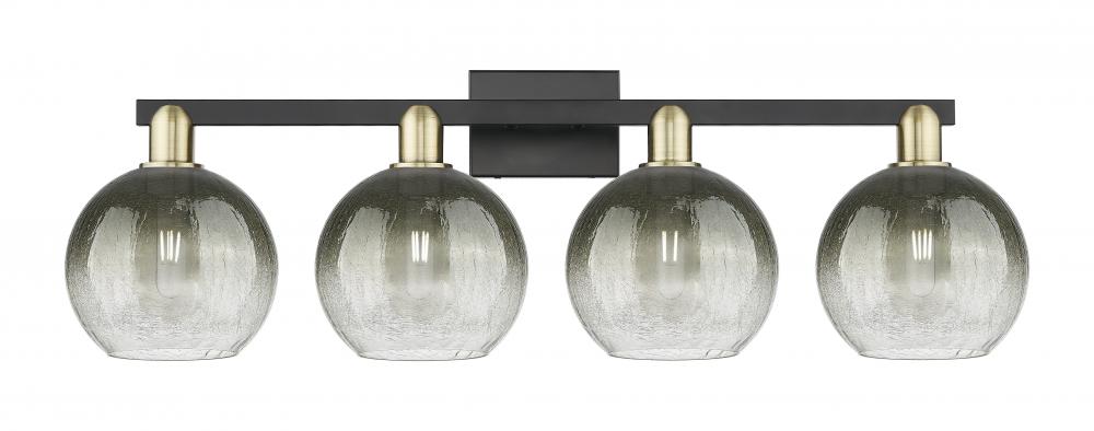 Brookhaven Globe - 4 Light - 36 inch - Black Antique Brass - Bath Vanity Light