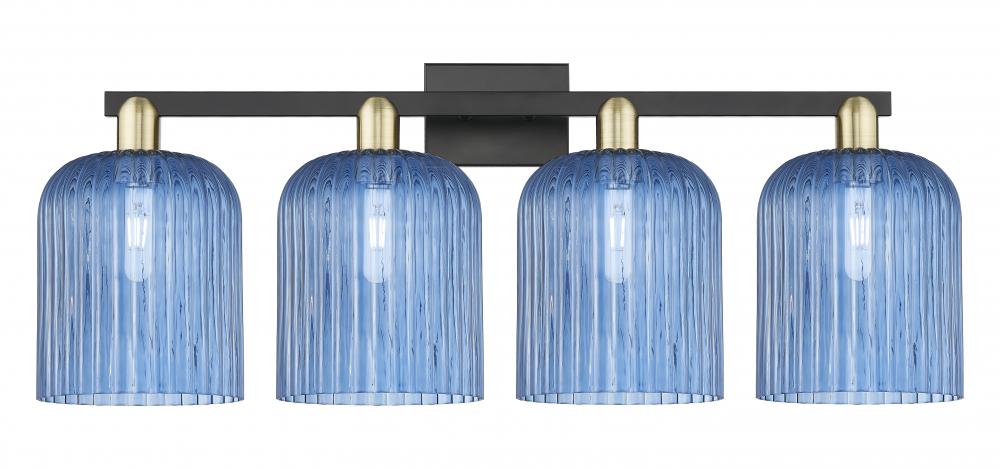 Bridal Veil - 4 Light - 35 inch - Black Antique Brass - Bath Vanity Light