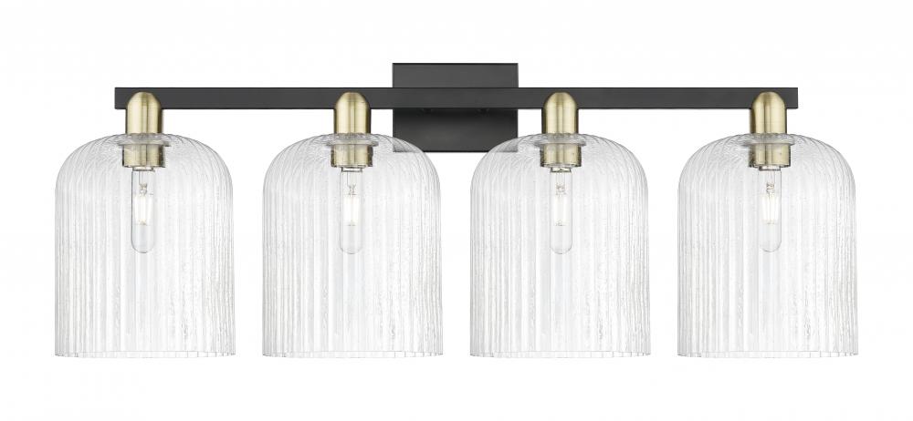 Bridal Veil - 4 Light - 35 inch - Black Antique Brass - Bath Vanity Light