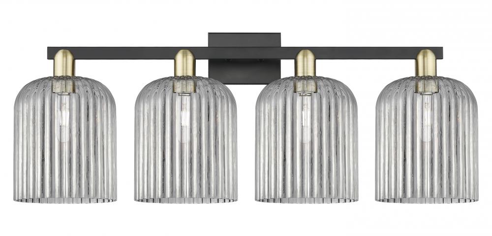 Bridal Veil - 4 Light - 35 inch - Black Antique Brass - Bath Vanity Light