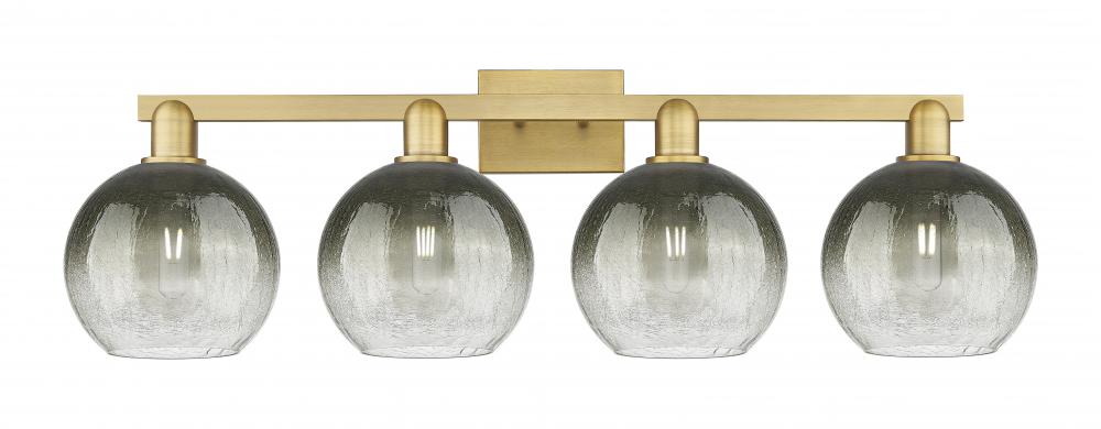 Brookhaven Globe - 4 Light - 36 inch - Brushed Brass - Bath Vanity Light