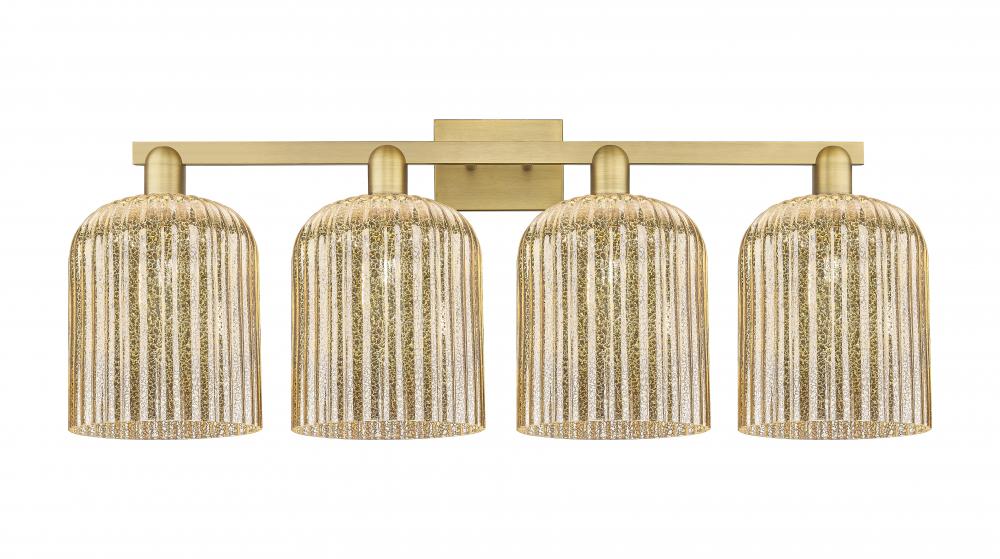 Bridal Veil - 4 Light - 35 inch - Brushed Brass - Bath Vanity Light