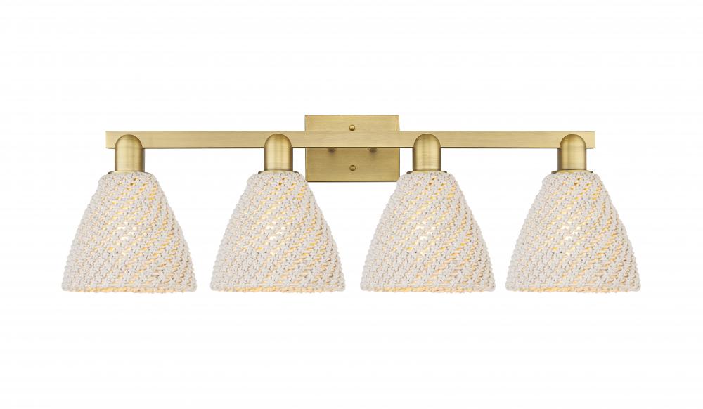 Bristol Natural - 4 Light - 36 inch - Brushed Brass - Bath Vanity Light