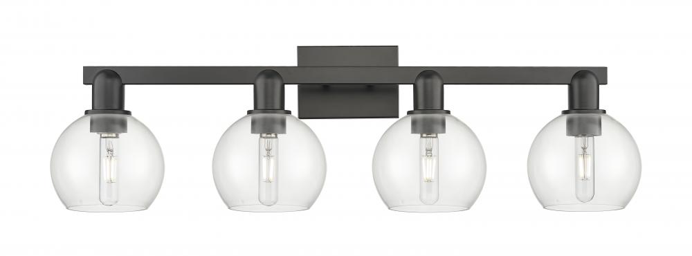 Athens - 4 Light - 33 inch - Matte Black - Bath Vanity Light