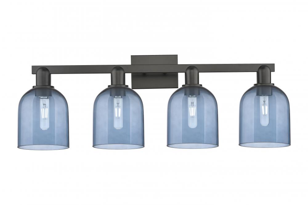 Bella - 4 Light - 33 inch - Matte Black - Bath Vanity Light