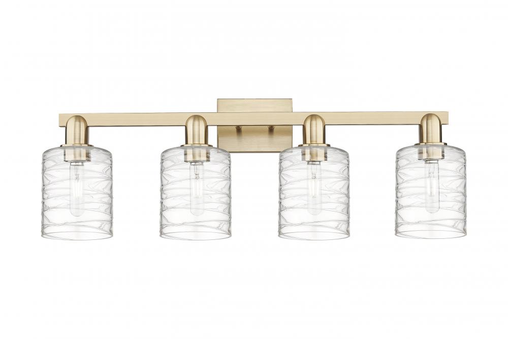 Cobbleskill - 4 Light - 32 inch - Champagne Bronze - Bath Vanity Light