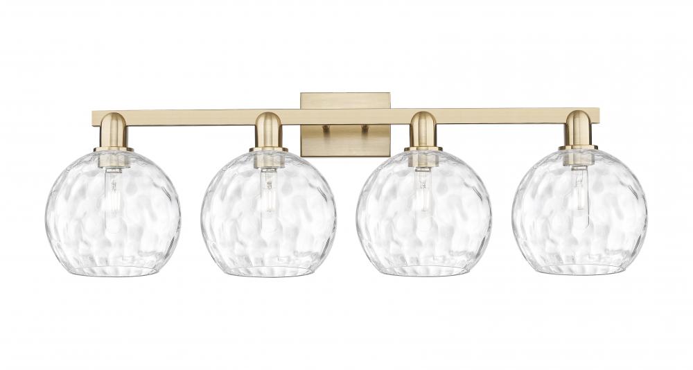 Athens Water Glass - 4 Light - 35 inch - Champagne Bronze - Bath Vanity Light
